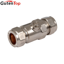 LB Guten top Pleine alésage 15mm en laiton chromé Ballon isolant Valve CP